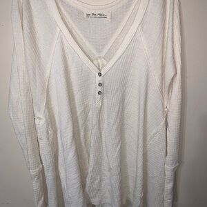 We The Free Off-White Long Sleeve Top